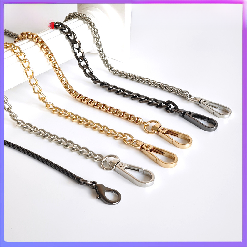 Metalltaschenkette mit gewebtem Schultergurt für DIY