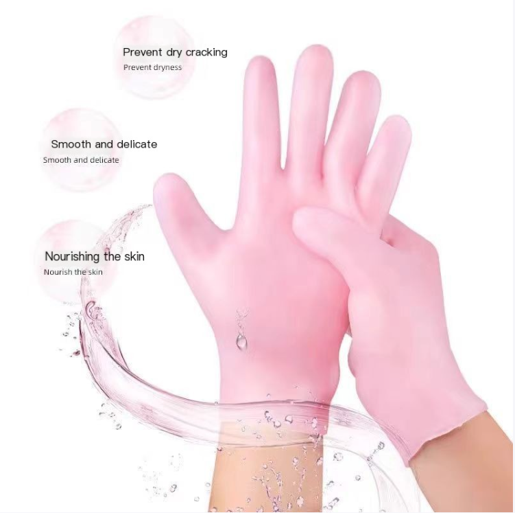 Gants et chaussettes hydratants protecteurs en silicone souple