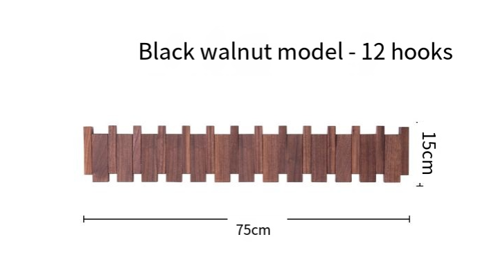 Porte-manteau mural touche de piano Simplicity (une pièce)