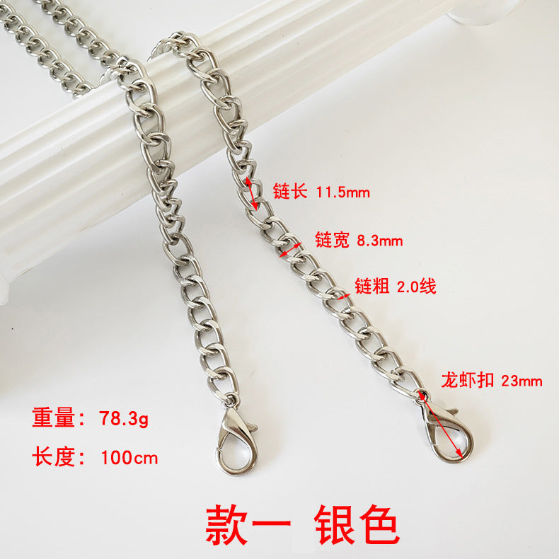 Metalltaschenkette mit gewebtem Schultergurt für DIY