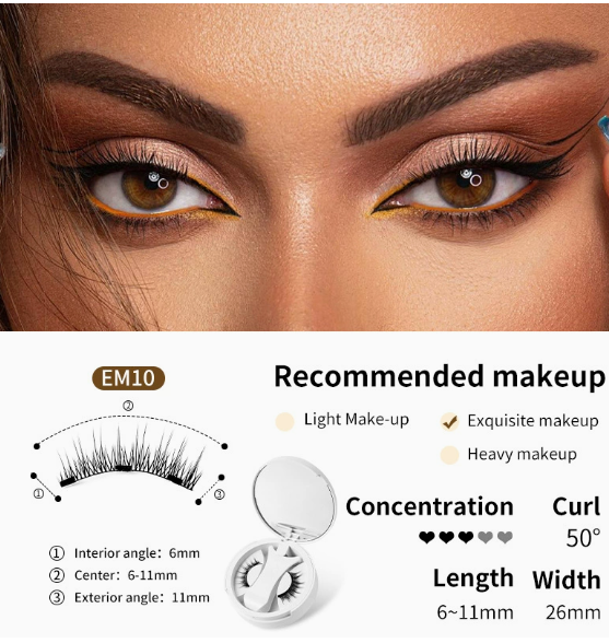 Magnetische Wimpern Set