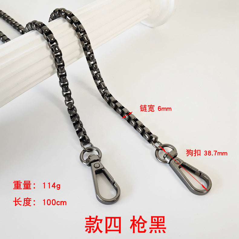 Metalltaschenkette mit gewebtem Schultergurt für DIY