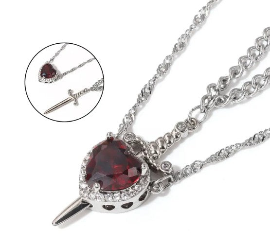 Collier Poignard Amour
