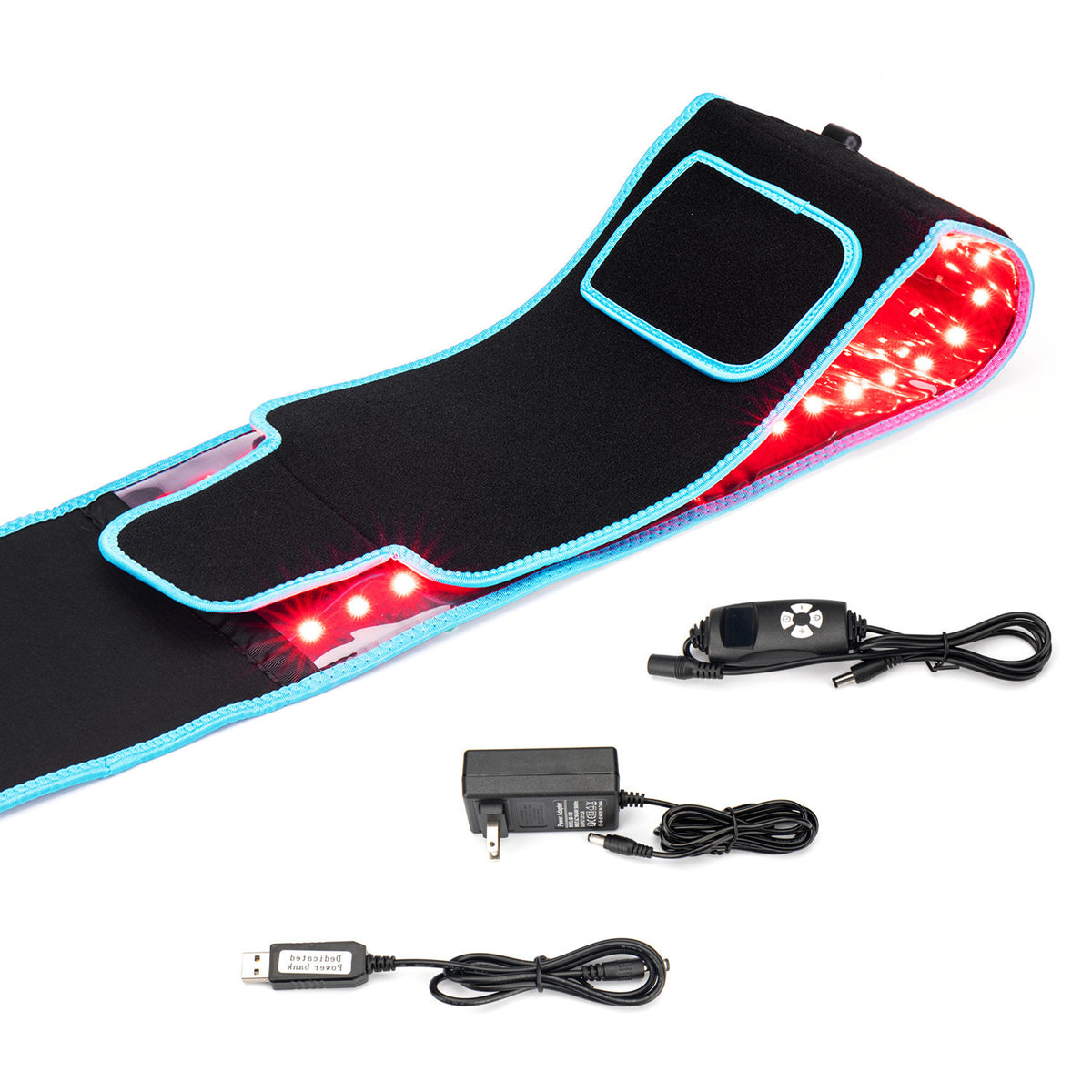 Ceinture chauffante de luminothérapie à lumière rouge (ondes longues) pour la taille