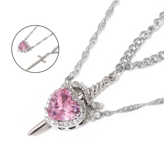 Collier Poignard Amour