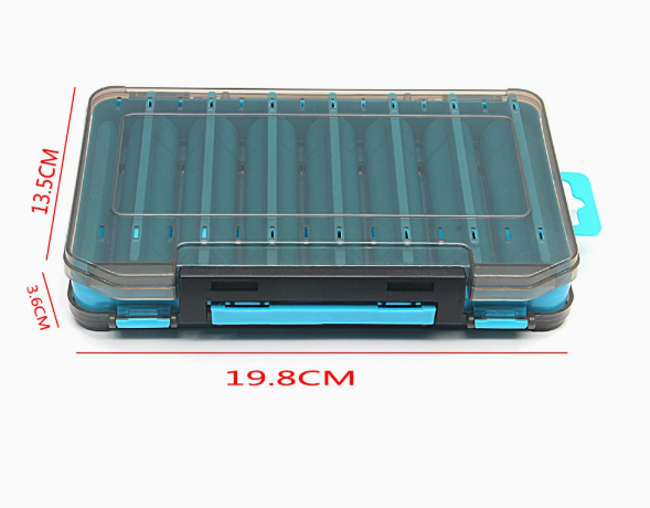 Boîte de pêche durable double face