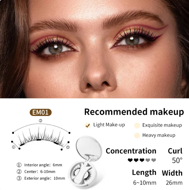 Magnetische Wimpern Set