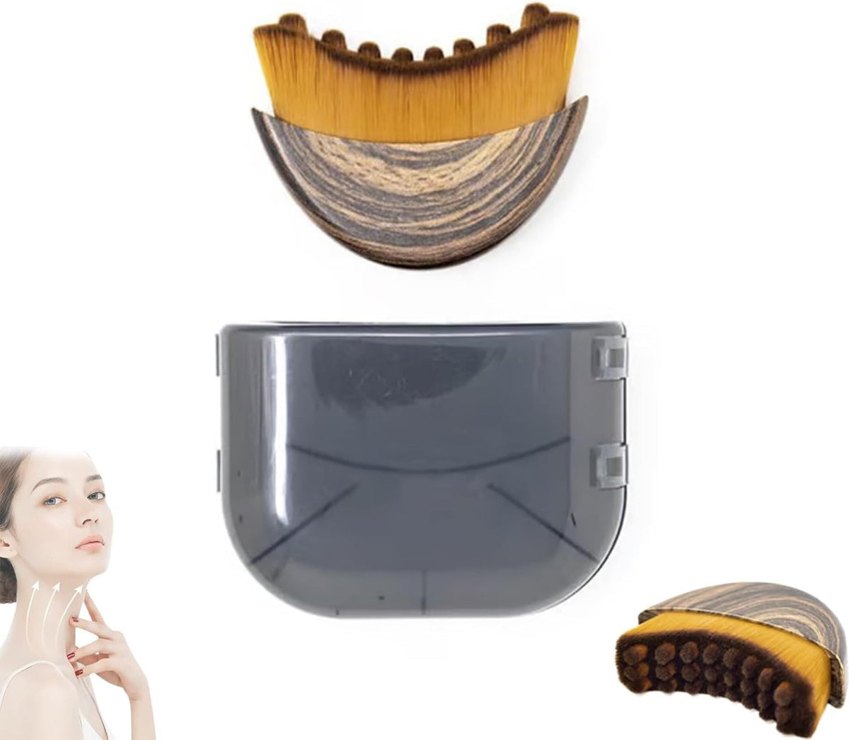 Brosse de massage lymphatique pour le visage