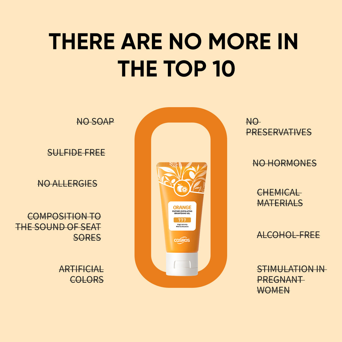 Orangen-Peeling-Gel zur Hautaufhellung