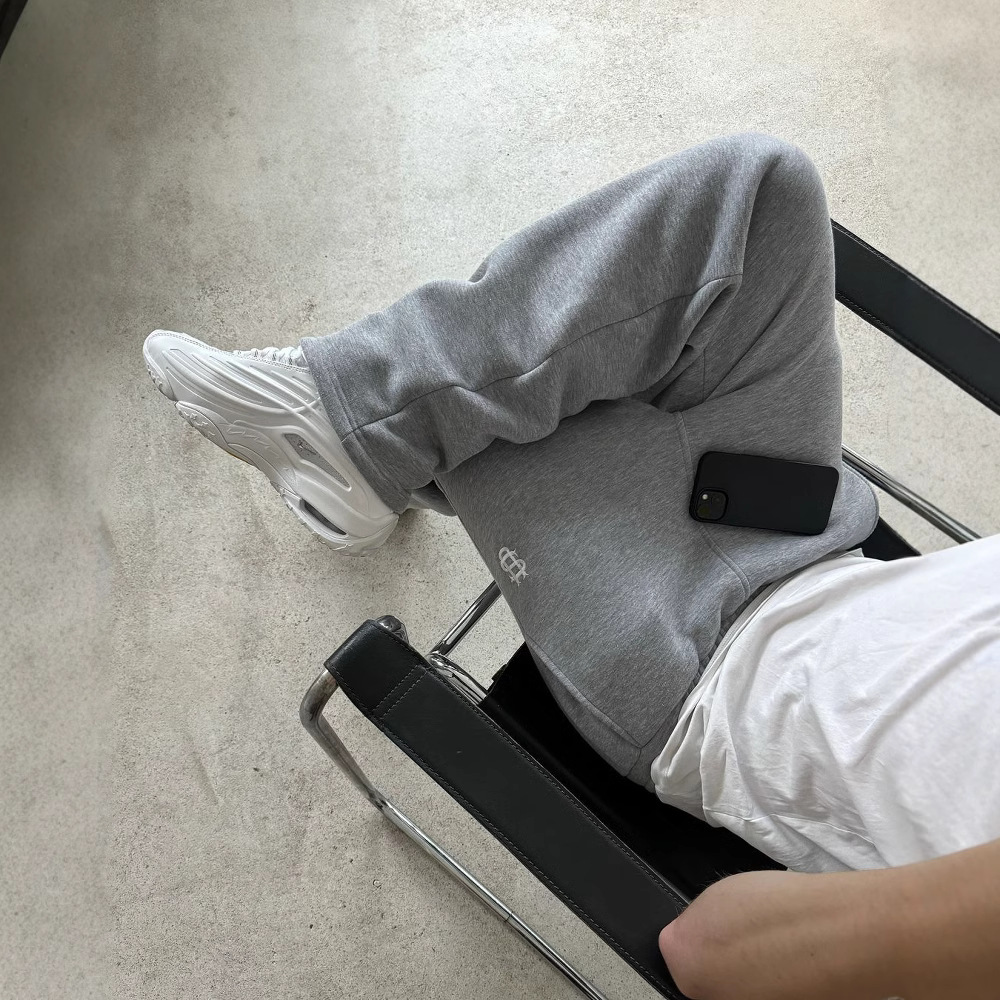 Pantalon de jogging uni zippé