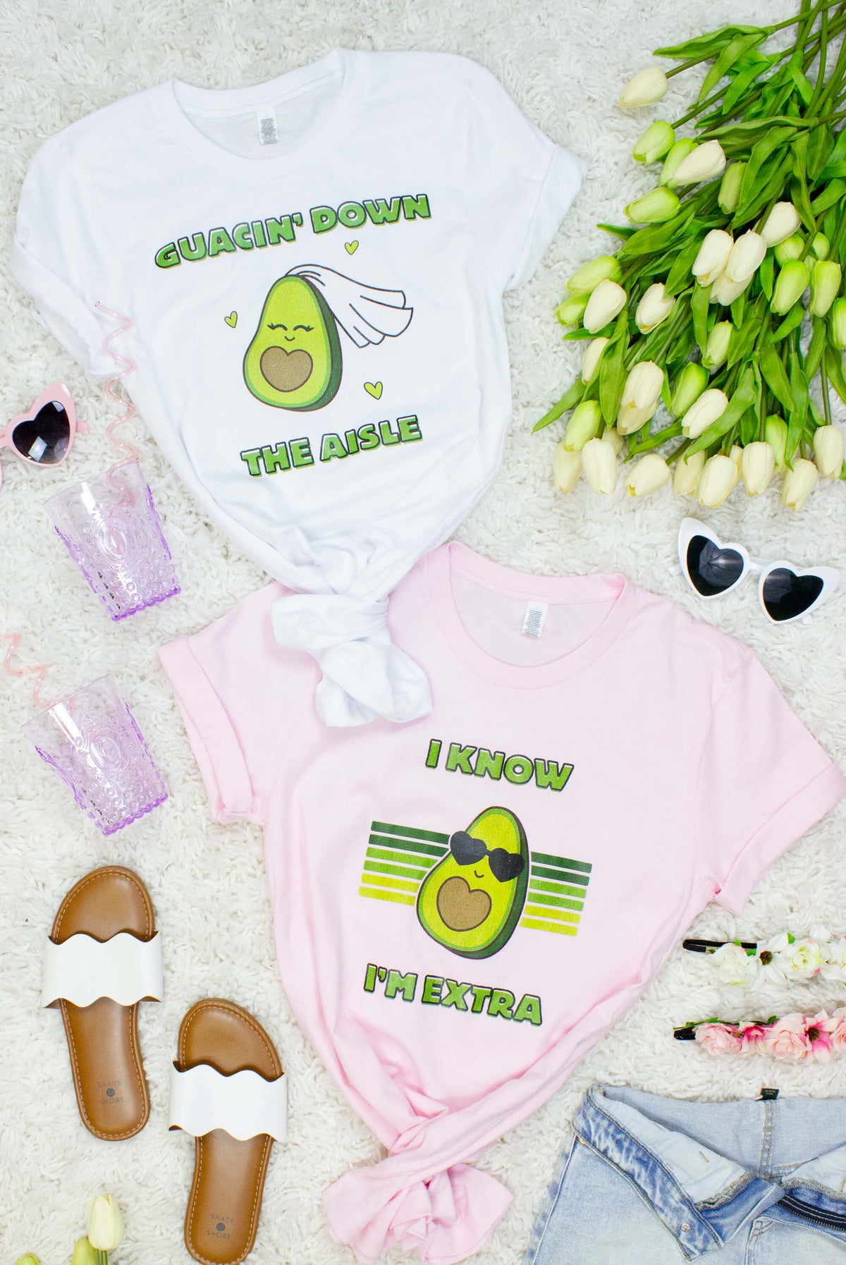 Guacin Down The Aisle T-Shirt | I Know I'm Extra Avocado T-Shirt | Fiesta Junggesellinnenabschied T-Shirts