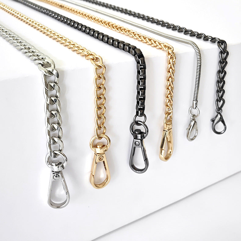 Metall-Taschenkette mit gewebtem Schulterriemen für DIY