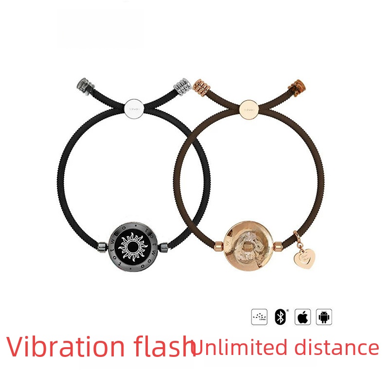 Totwoo Smart-Armband mit Flash & Vibration für Paare