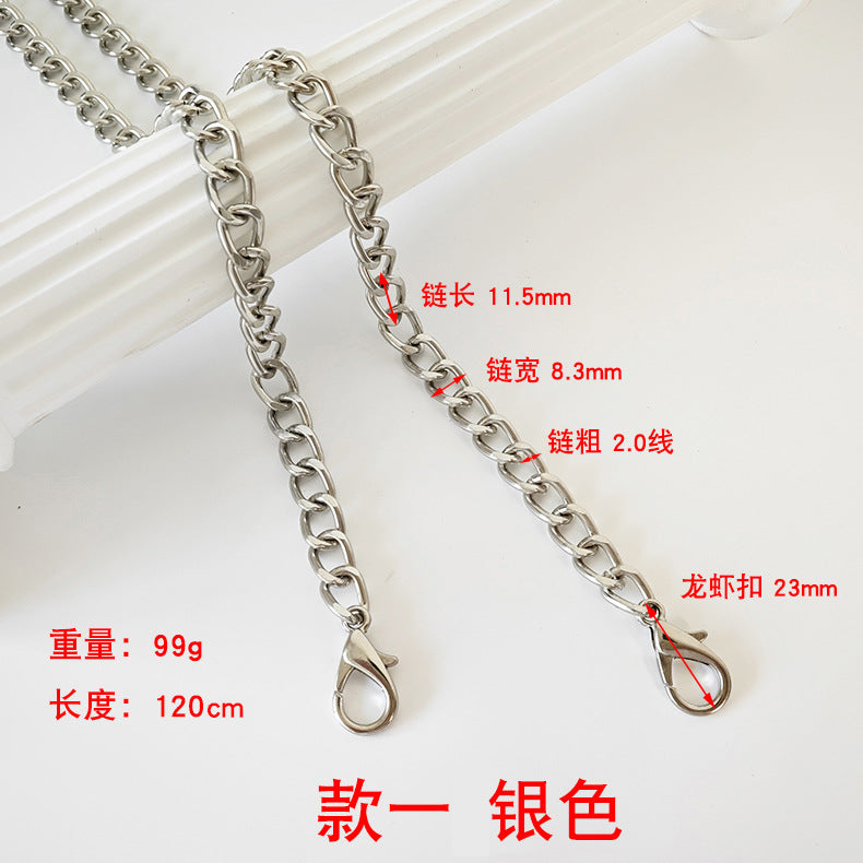 Metalltaschenkette mit gewebtem Schultergurt für DIY