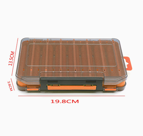 Boîte de pêche durable double face