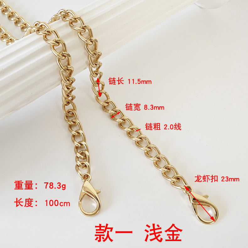 Metalltaschenkette mit gewebtem Schultergurt für DIY