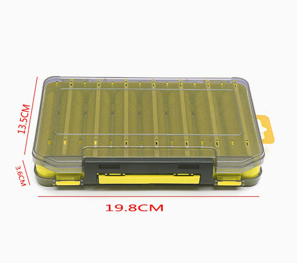 Boîte de pêche durable double face