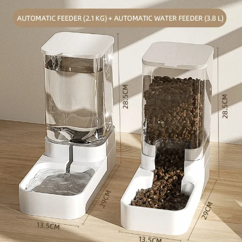Wasserspender und Futterautomat für Haustiere