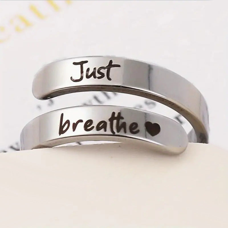 Bague Coeur Spirale Argentée