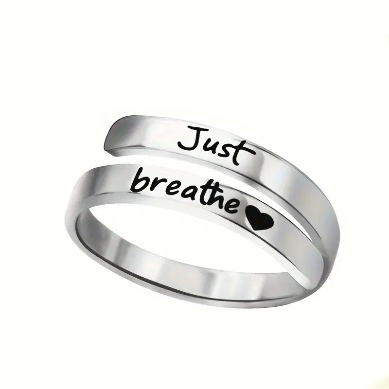 Bague Coeur Spirale Argentée