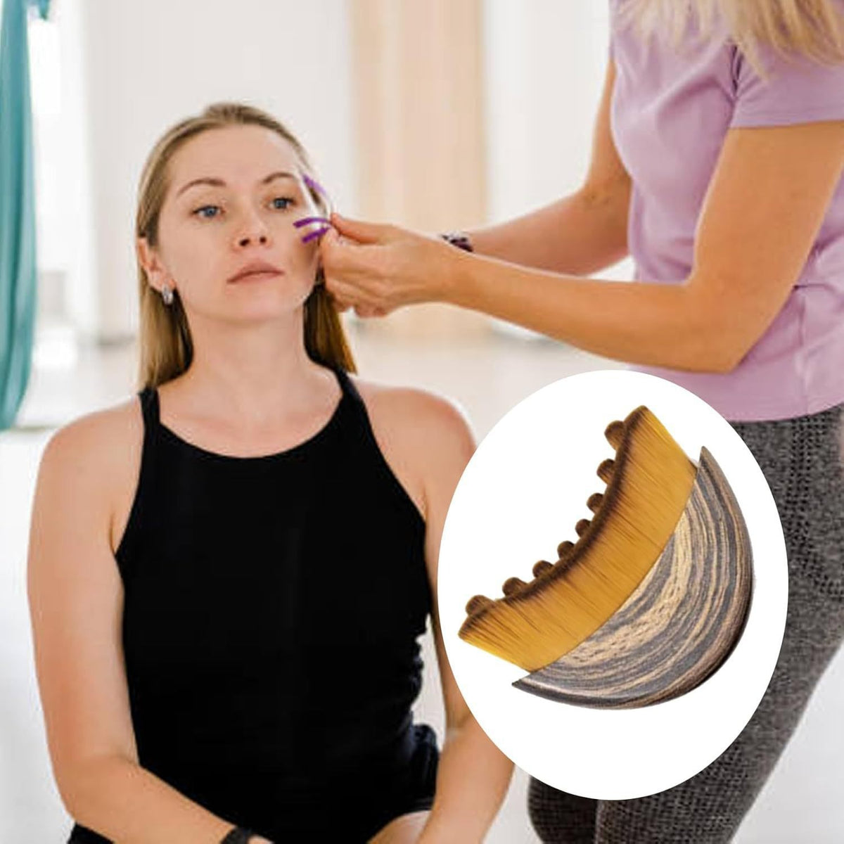 Brosse de massage lymphatique pour le visage