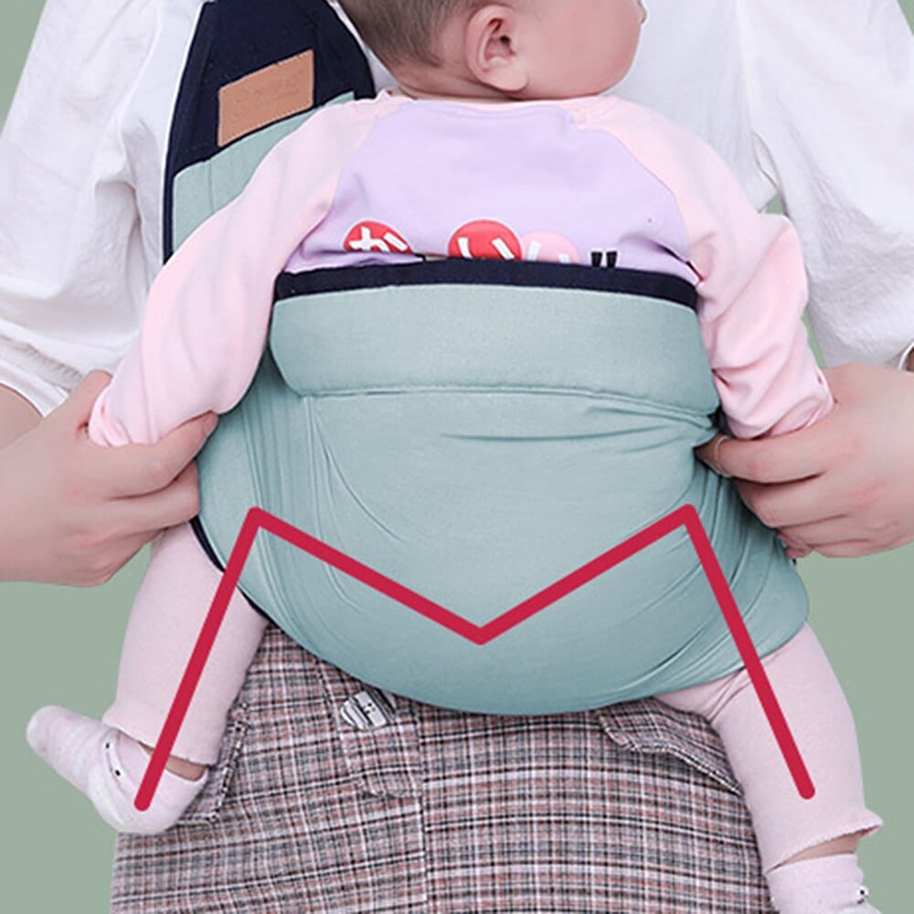 Babytrage als Schulterschlinge