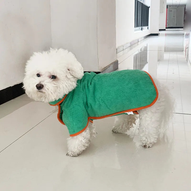 Peignoir pour animaux de compagnie à séchage rapide
