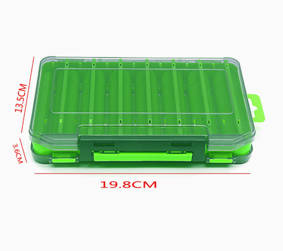 Boîte de pêche durable double face