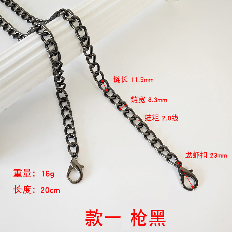 Metalltaschenkette mit gewebtem Schultergurt für DIY