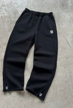 Pantalon de jogging uni zippé