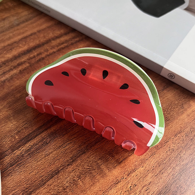 Sommer Acryl Obst Haar Kralle Clip für Frauen