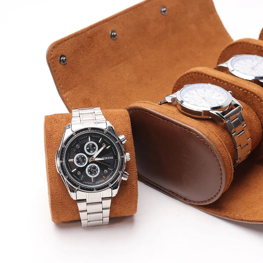 3-Slot Travel Watch Case