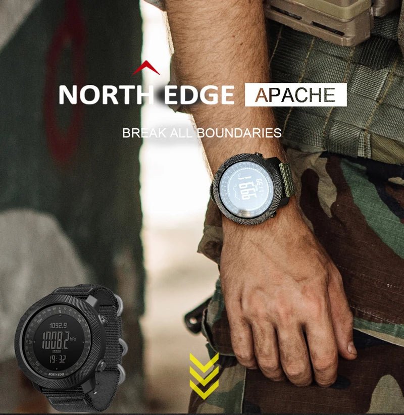 NORTH EDGE Men's Sport Digital Watch Hours Running Swimming Military Army Watches Altimeter Barometer Compass Waterproof 50m - Novli; Another thing you didn’t know you needed. ✨