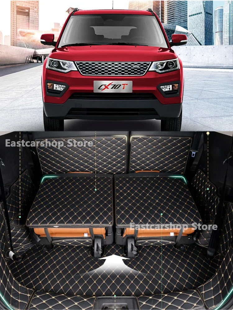 For Changan CX70 CX70T 2019 2018 2017 2016 Car All Inclusive Rear Trunk Mat Cargo Boot Liner Tray Luggage Protective Pad Cover