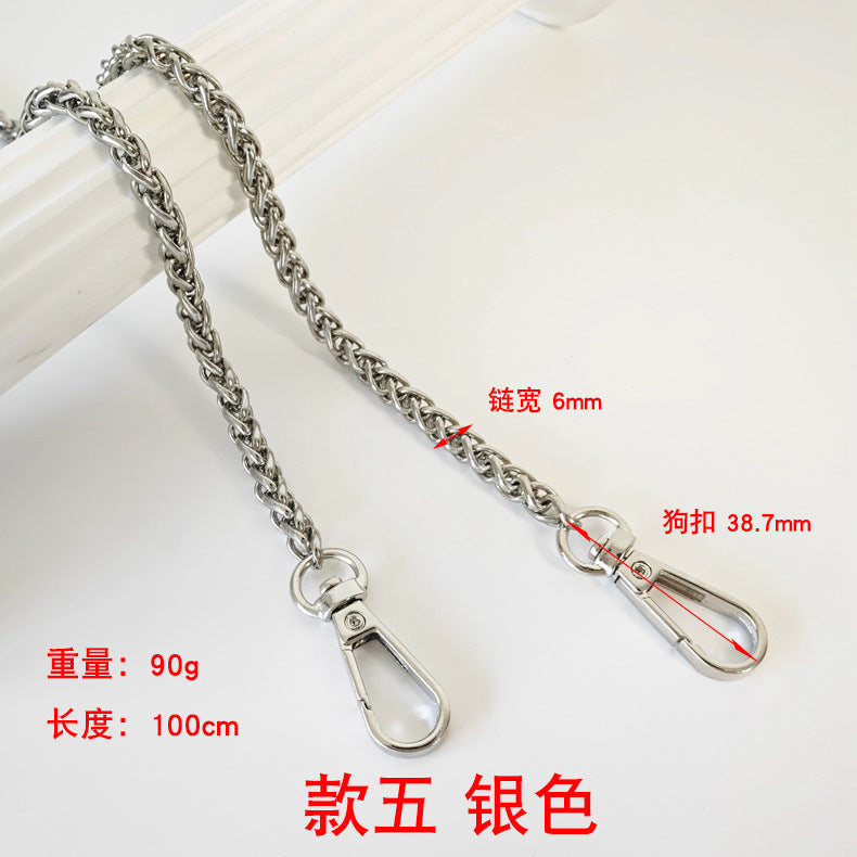 Metalltaschenkette mit gewebtem Schultergurt für DIY