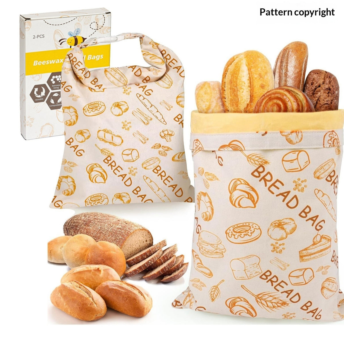 Brotbeutel aus Baumwollleinen