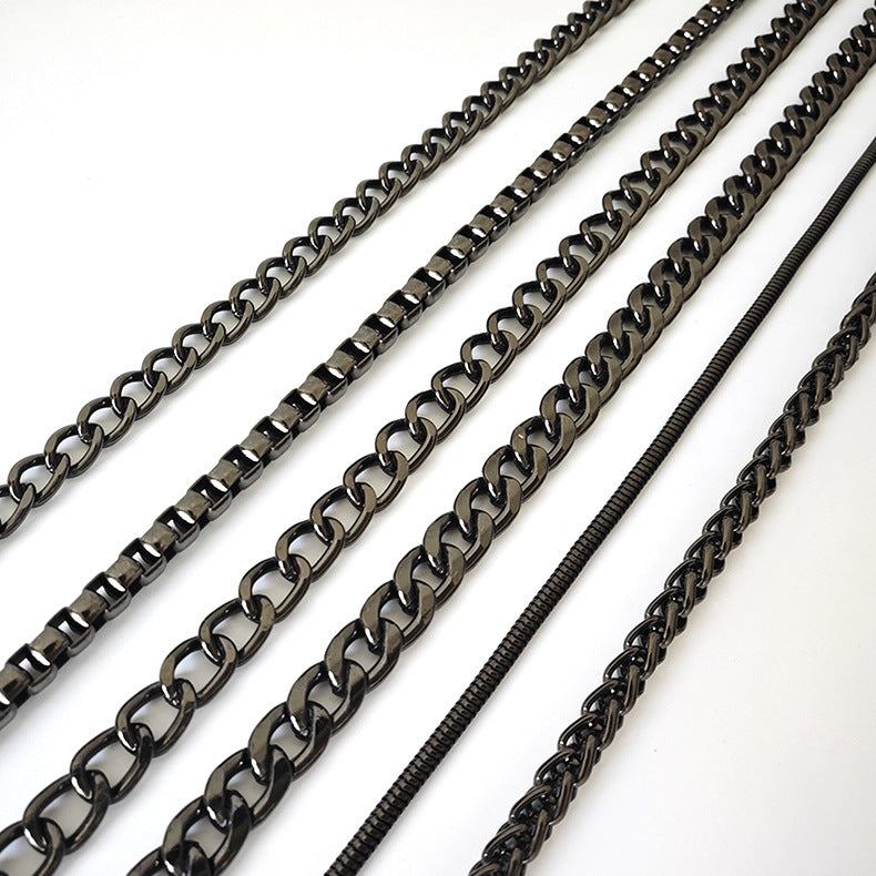 Metall-Taschenkette mit gewebtem Schulterriemen für DIY