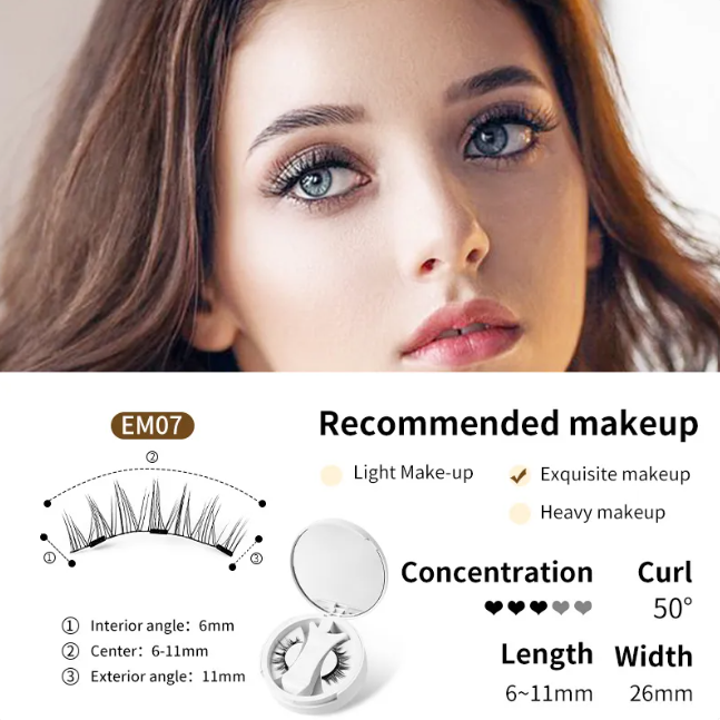 Magnetische Wimpern Set