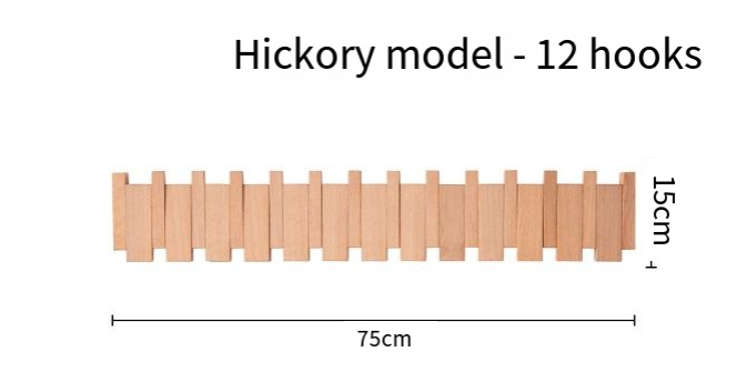 Porte-manteau mural touche de piano Simplicity (une pièce)