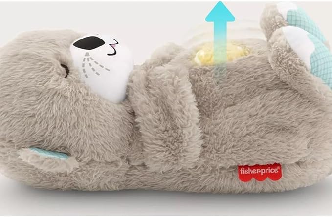 Soundmaschine Soothe 'n Snuggle Otter Tragbares Plüsch-Babyspielzeug mit sensorischen Details, Musik, Lichtern und rhythmischen Atembewegungen