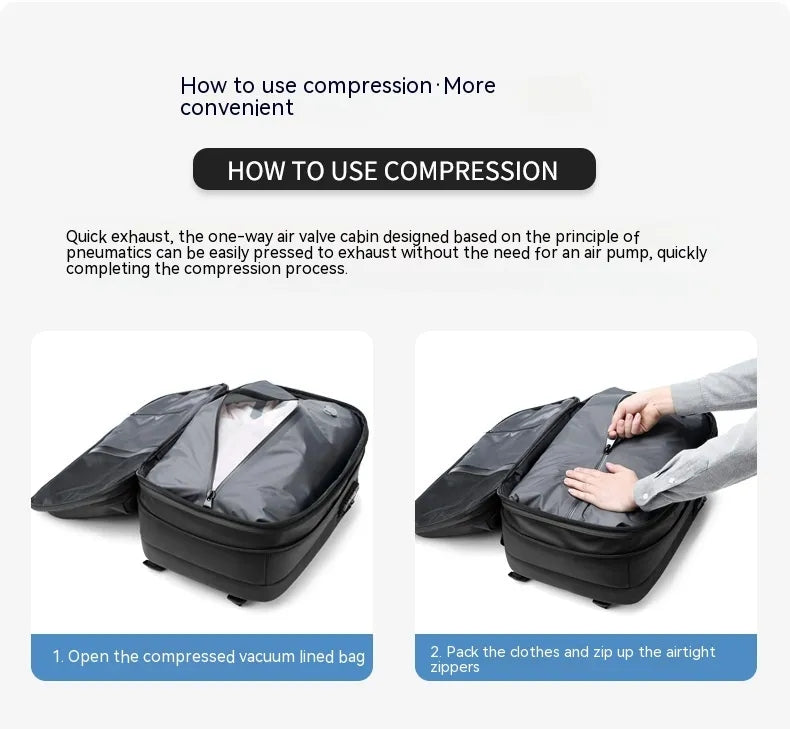 Vakuum-Kompressions-Rucksack mit großem Fassungsvermögen
