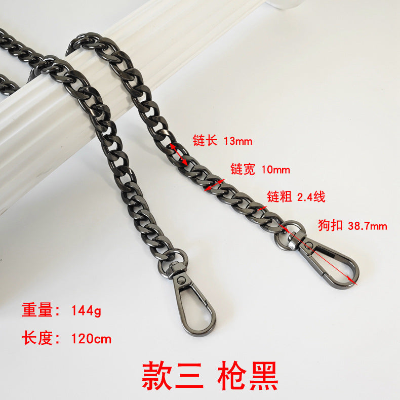 Metalltaschenkette mit gewebtem Schultergurt für DIY