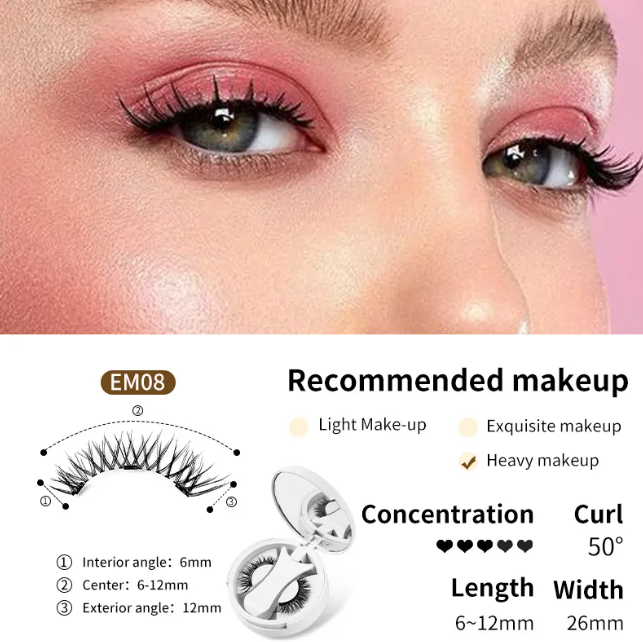 Magnetische Wimpern Set