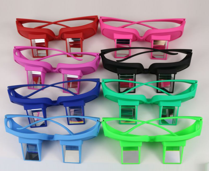 Lunettes de lecture horizontales paresseuses à périscope