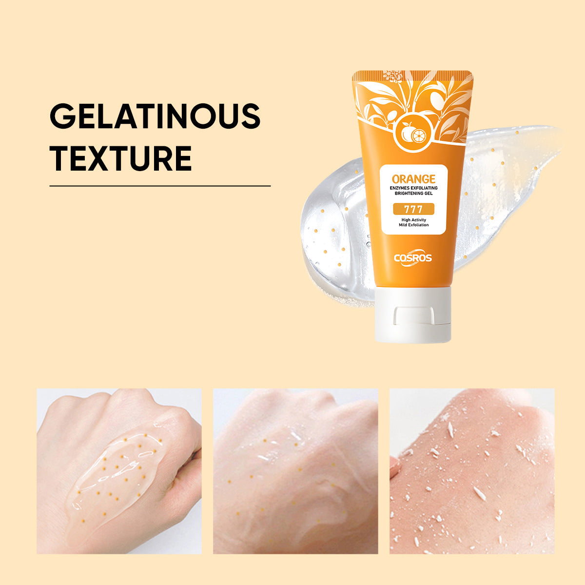 Orangen-Peeling-Gel zur Hautaufhellung