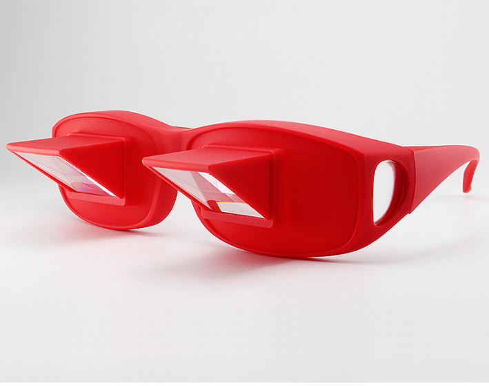 Lunettes de lecture horizontales paresseuses à périscope