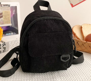 Sac à dos chic en velours côtelé pour les trajets quotidiens