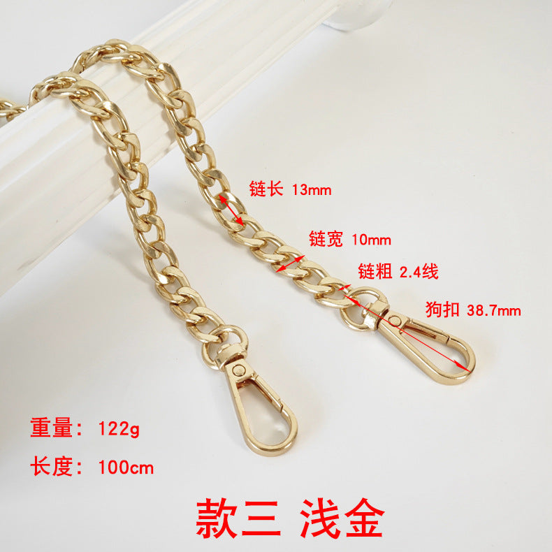 Metalltaschenkette mit gewebtem Schultergurt für DIY
