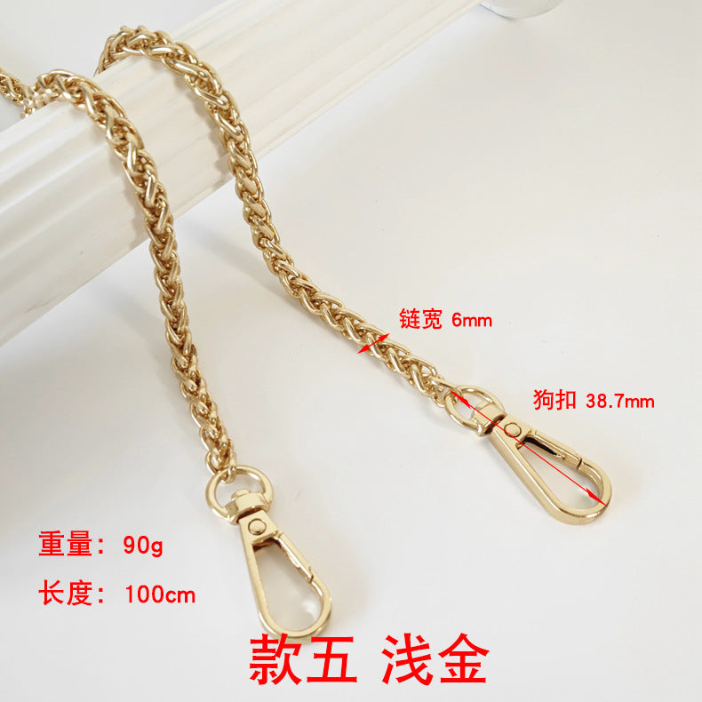 Metalltaschenkette mit gewebtem Schultergurt für DIY