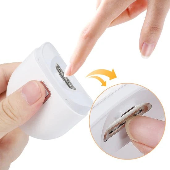 Elektrischer Nagelknipser mit Licht und Nagelpolierfunktion